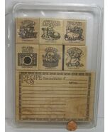 Rubber Stamp   Stampin&#39; Up! Recipe Set 1996   7 Stamps   BE9 - $367.29 MXN