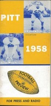 1958 Pitt Panthers Football ORIGINAL Media Guide Mike Ditka - £59.16 GBP
