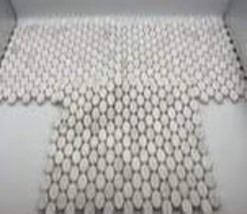 Lot of 3 sheets 12 in. x 12 in. Marble Mosaic Floor and Wall Tile - $80.00