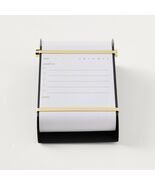 Hearth &amp; Hand with Magnolia Black Brass Note Paper Dispenser Stainless S... - $20.39 CAD