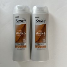 (2) Suave Professionals Sleek &amp; Smooth Shampoo 48h Frizz Control System 12.6oz - £22.32 GBP