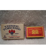 Match Books Three Torches Safety Matches &amp; Double Happiness Safety Matches - $9.99