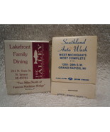 Michigan Advertising Match Books Lakefront Family Dining &amp; Southland Aut... - $5.99