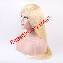 613 blonde straight lace front wig&amp;full lace wigs glueless human hair wigs  - £137.61 GBP