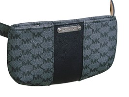 Michael Kors Womens Belt Bag Fanny Pack Size S/M Gray All Over Logo Cros... - $43.39