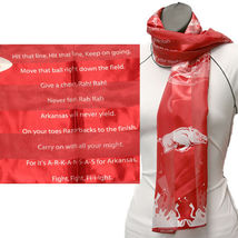 Arkansas Razorbacks Officialy Licensed Ncaa Fight Song Scarf - £11.81 GBP