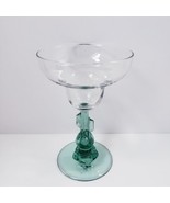 Siesta by Cristal d&#39;Arques Durand 10 oz. Margarita Glass Clear Green - £13.50 GBP