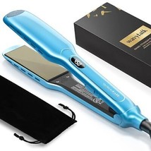 Hair Straightener, 1.7 Inch Wide Titanium Wet to Dry Flat Iron for Hair - $107.96