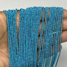 1 strand, 1mm, Tiny Size Synthetic Turquoise Beads St disc @Afghansitan,... - £2.50 GBP