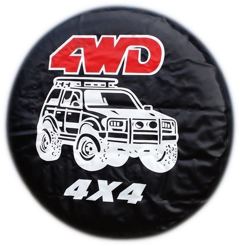 4X4 TYRE COVER 4WD SPARE WHEEL TIRE REAR COVER HONDA SUZUKI LAND ROVER  - $21.76