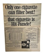 Hit Parade Cigarettes Vintage Print Ad 50s Smoking Tobacco - £13.90 GBP