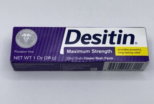 New Desitin Diaper Rash Ointment Desitin Maximum Strength Original Paste... - $9.89