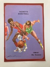 1980-1981 College Tigerette Basketball Official Program - £15.16 GBP