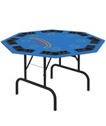 Soozier Folding Octagon Poker Table - 47&quot; - Blue - $3,376.15 MXN