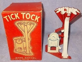 Vintage Tick Tock Sand Shovel Clock Beach Toy with Box - £40.05 GBP