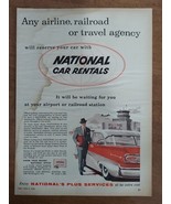 National Car Rental System St. Louis Ford Fairlane 500 1958 Vintage Prin... - €7,70 EUR