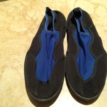 water shoes mens size 9 blue &amp; black beautiful condition by sand &amp; sun - £19.95 GBP