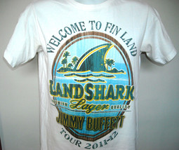 Mens Jimmy Buffett Tour 2011-12 T Shirt Welcome to Fin Land small Landshark - $21.73