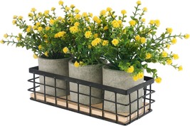 Small Fake Plants Mini Artificial Potted Plants, 3 Potted, Coffee Table - $43.96