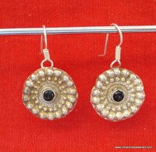 vintage antique tribal old silver ear plug earrings gypsy hippie belly dance - £53.68 GBP