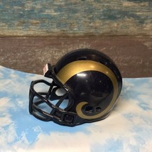 Riddell pocket pro football helmet St. Louis Rams TRADITIONAL style, gold horns - £3.12 GBP
