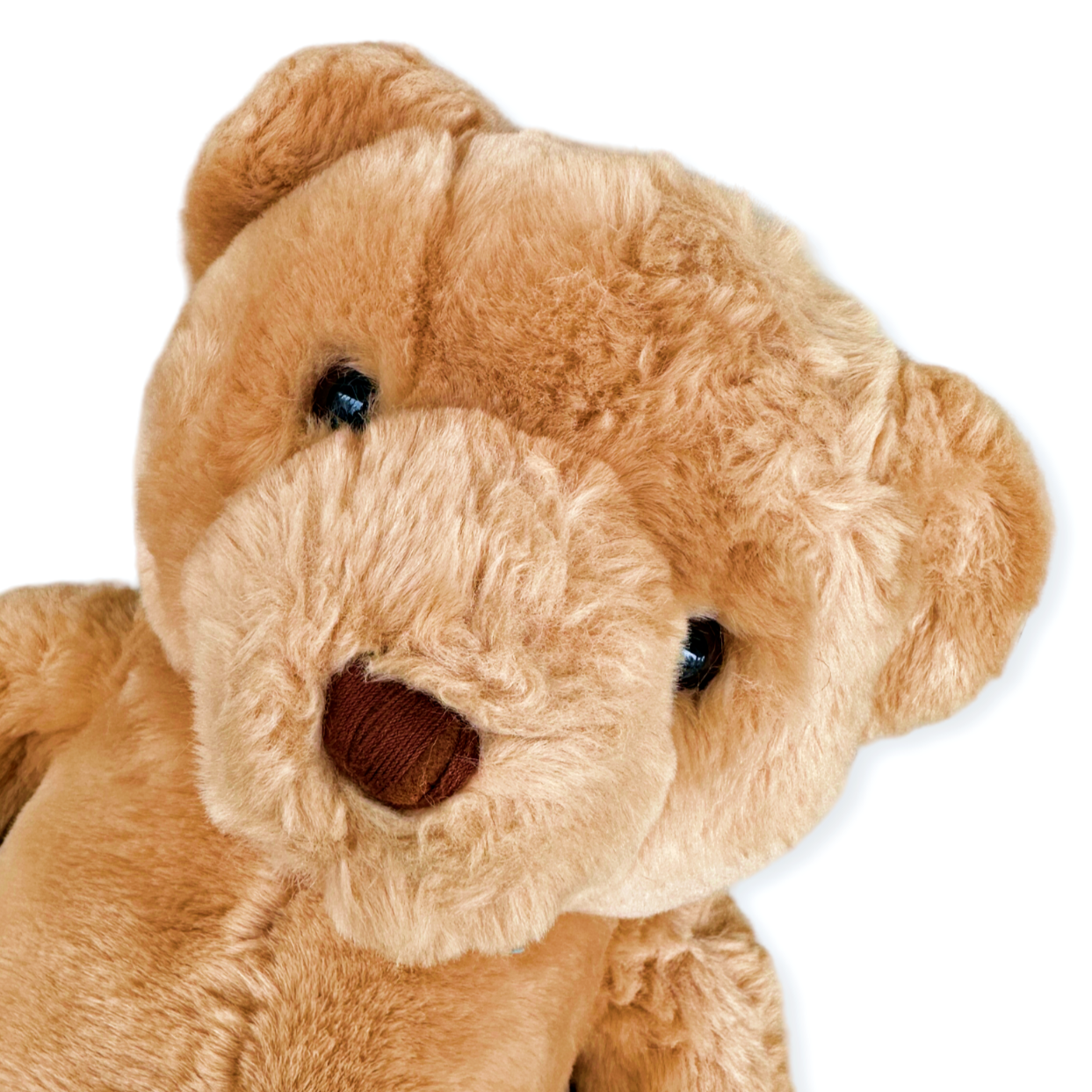 Russ Berrie Amber Teddy Bear Plush Stuffed Animal Tan Soft 14 Inch Vintage - $16.29