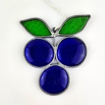 Leaded Stained Glass Grapes Suncatcher Hanging - £21.28 GBP
