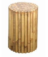 Bamboo Tiki Patio Deck or Indoor Rustic Round Side Table / Stool - $121.69 CAD