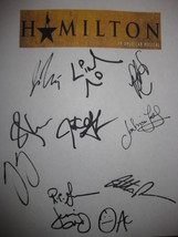 Hamilton Signed Broadway Musical Script X11 Autograph Lin-Manuel Miranda Javier  - £15.97 GBP