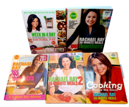 Lot of 5 Rachael Ray Cookbook Book Lot 4x 30 Minute Meals + Week in a Day - £6.18 GBP