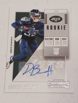 Deontay Burnett New York Jets 2018 Panini Contenders Certified Autograph Card - £3.85 GBP