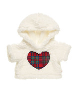 BUILD A BEAR TARTAN HEART HOODIE BRAND NEW WITH TAGS - $17.58 CAD