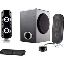 NEW Cyber Acoustics CA-3810 80W Peak Power Speaker System with Control Pod 3 pc - £153.41 GBP