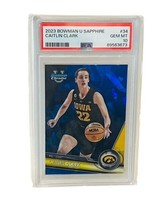 Caitlin Clark PSA 10 Rookie RC 2023 Bowman U Chrome Sapphire Refractor #34 sp - $544.50