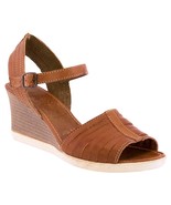 Womens Authentic Leather Mexican Sandals Huarache Light Brown Wedge #1020 - £31.59 GBP