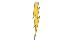 4&quot; military lightening thunder bolt gold bumper sticker decal usa made - £21.52 GBP