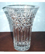 Waterford Irish Stars 10&quot; Crystal Flared Vase Ireland Artisan Signed 159... - $6,971.86 MXN