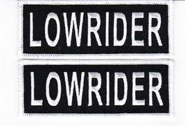 2 Lowrider 1.5x4 SEW/IRON On Patch Embroidered Ss Chevrolet Ford Mercury Buick - £6.29 GBP