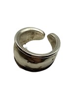 Egypt Old Silver Ring Size 6 Hallmarked Cairo .900 Post-1947 Smooth Hamm... - $47.42 CAD