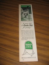 1953 Print Ad Quaker State Motor Oil Mark Twain&#39;s Home Hannibal,MO - £9.41 GBP