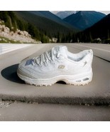 New Skechers D&#39;Lites White Silver Air Cooled Memory Foam Women&#39;s Size 6.... - $59.39