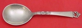 Danish Crown by Frigast Sterling Silver Preserve Spoon 7 1/2&quot; Serving Heirloom - £108.24 GBP