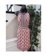 London Times Dress Womens Large Pink Abstract Sleeveless Spaghetti Strap - €23,78 EUR
