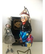 Authentic Christopher Radko Mrs Santa Claus HARLEY Blown Glass Ornamen N... - $193.09 CAD