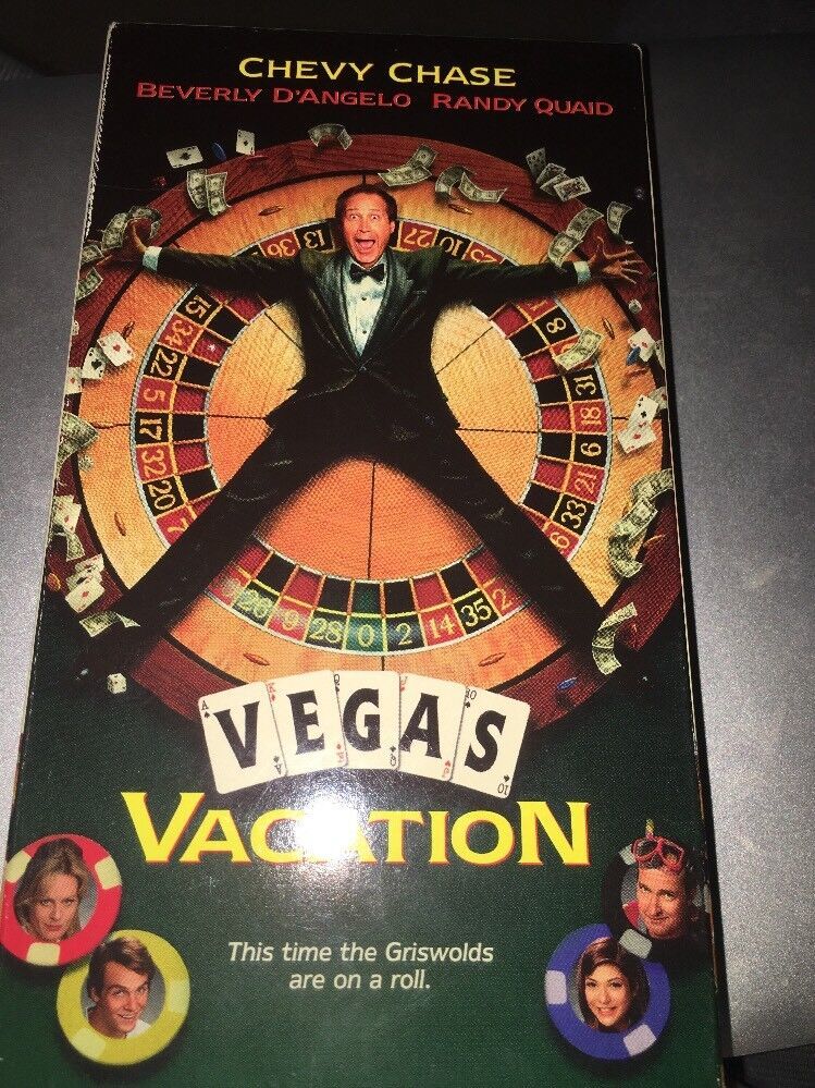 VHS Vegas Vacation Cast Chevy Chase, Beverly D'Angelo, Randy Quaid 1997 VHS Tapes
