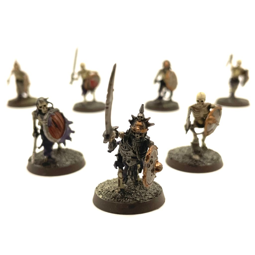Primary image for Deathrattle Skeleton Warriors 7 Painted Miniatures Undead Age of Sigmar