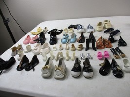 65 Vintage Doll Shoe Lot Various Sizes &amp; Brands 32 sets - £56.26 GBP