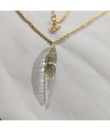 Handmade Crocodile charm Quartz pendant, necklace gold plating crocodile... - $609.26 MXN