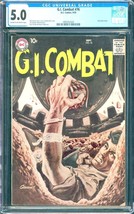 G.I. Combat #76 (1959) CGC 5.0 -- Grey tone war cover by Jerry Grandenetti - £229.91 GBP