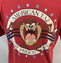 Vintage Looney Tunes T Shirt Single Stitch Taz Warner Bros Mens Large USA 90s￼ - £27.41 GBP